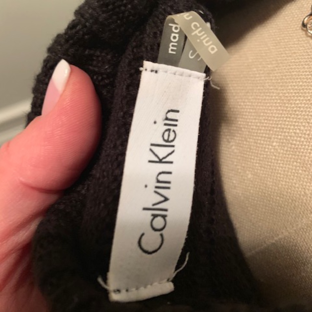 Calvin Klein Women's Black Sweater Knit Dress - Picture 7 of 8